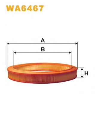 WIX FILTERS wa6467 -  Воздушный фильтр